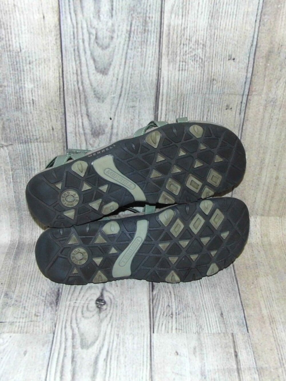 MERRELL Sandspur Blue Dove Leather Sandals Womens Size 8 - Picture 2 of 7